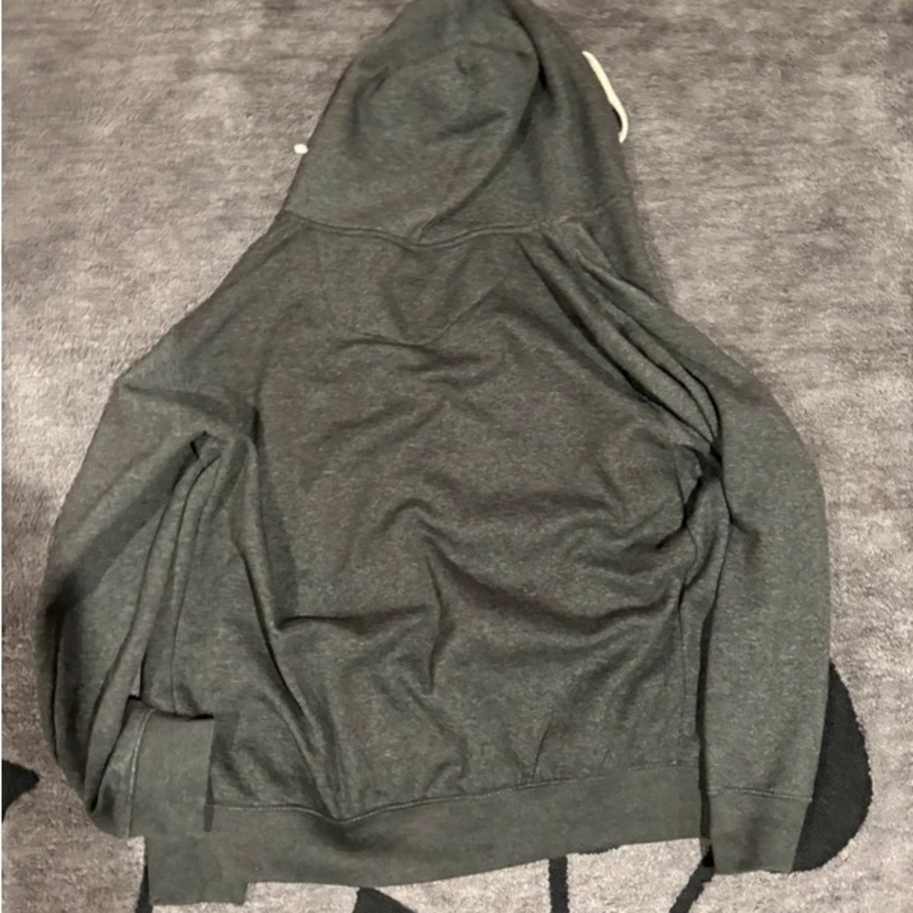 Annapolis Gray Kids Zip Hoodie with Anchor Graphic - Picture 5 of 5